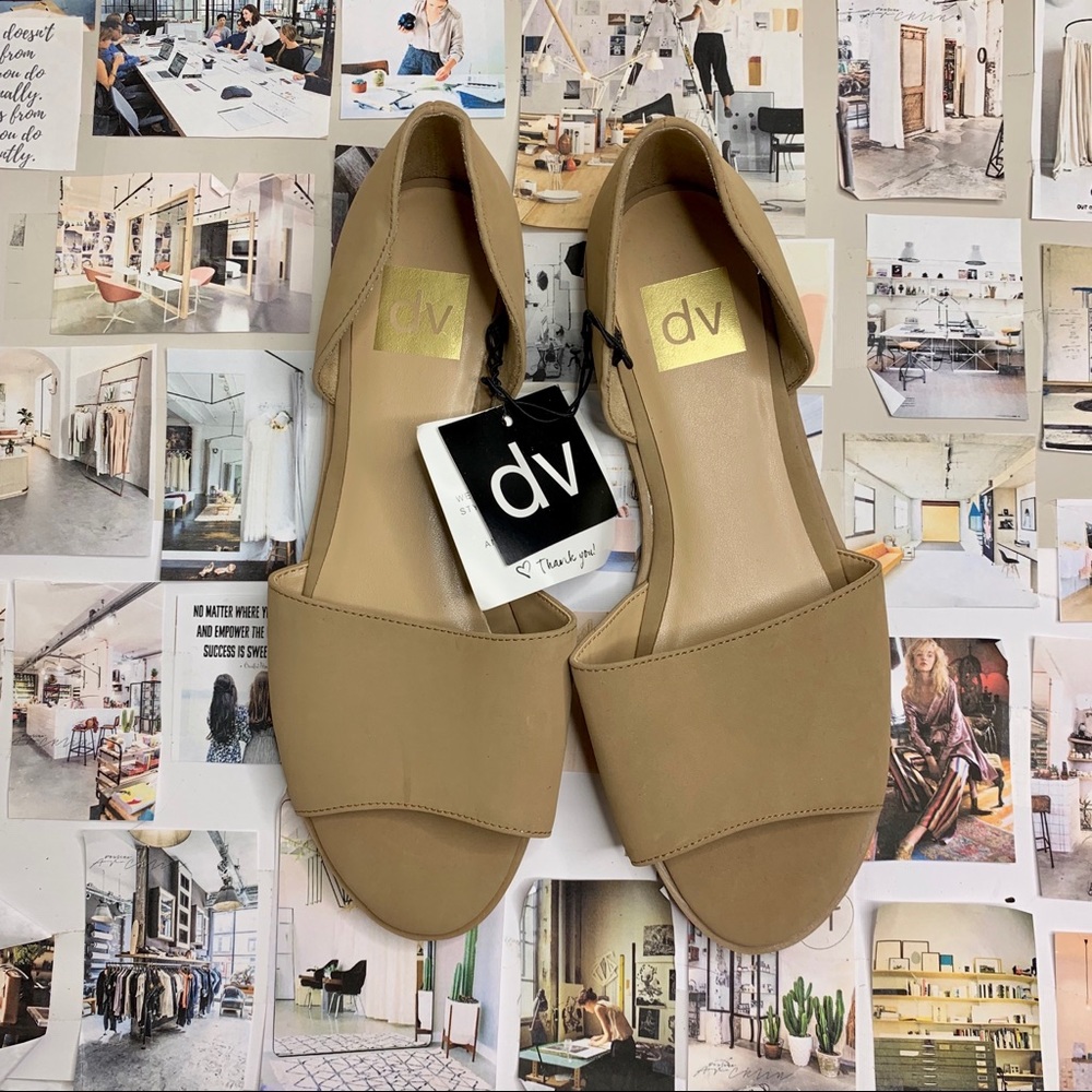 Dolce Vita Soft Touch Peep Toe Flats